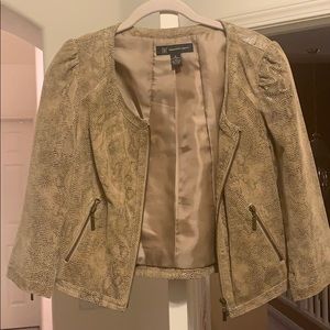Beautiful INC snake skin leather jacket